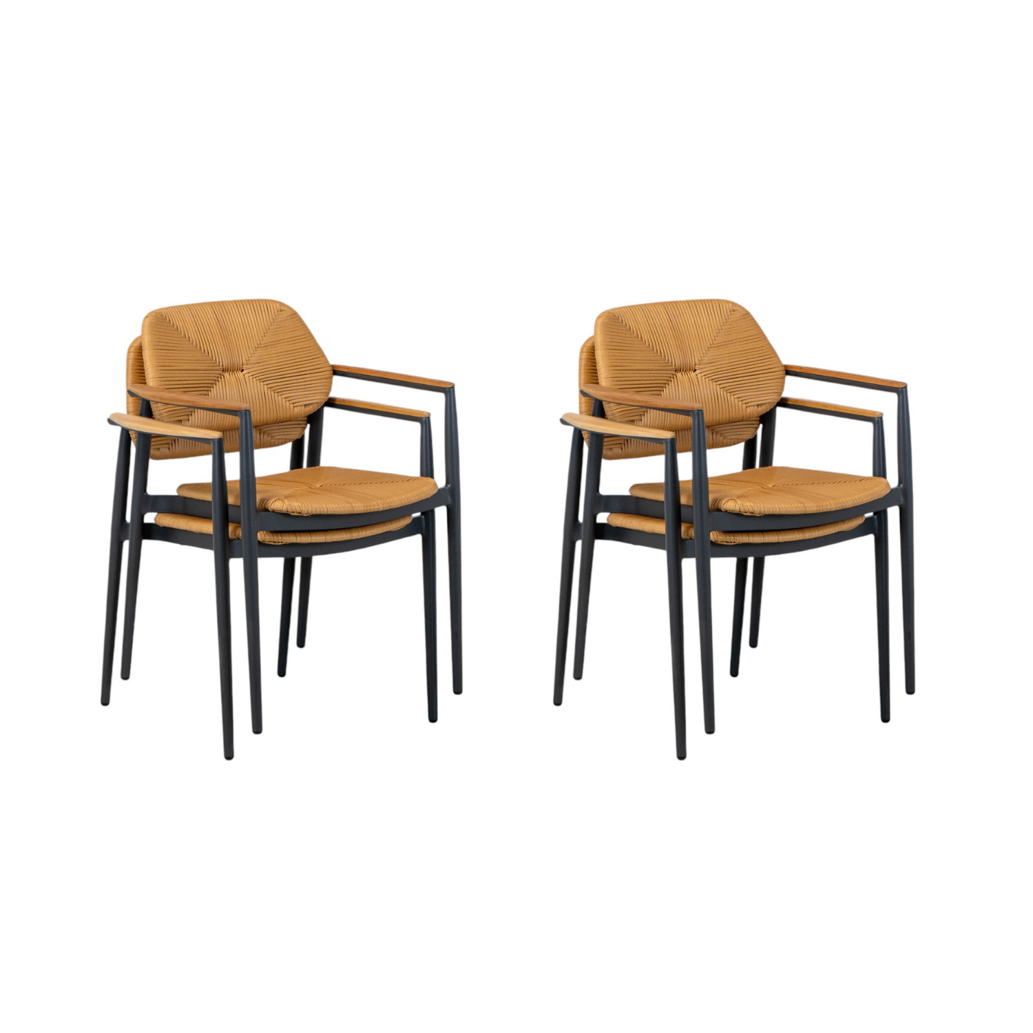 Hampton Wicker Dining Arm Chair