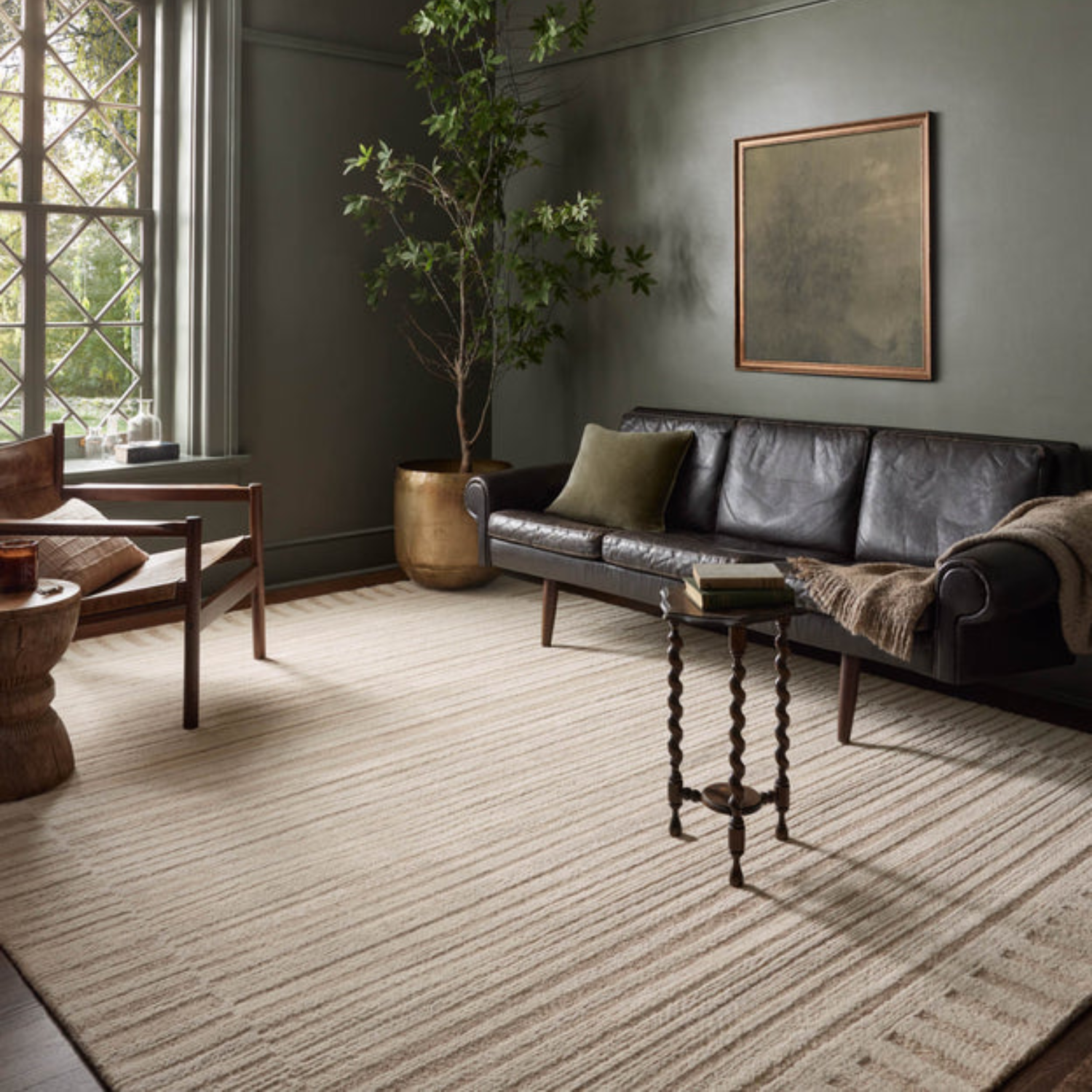 Magnolia Home x Loloi Rae Natural/Oatmeal Wool Rug