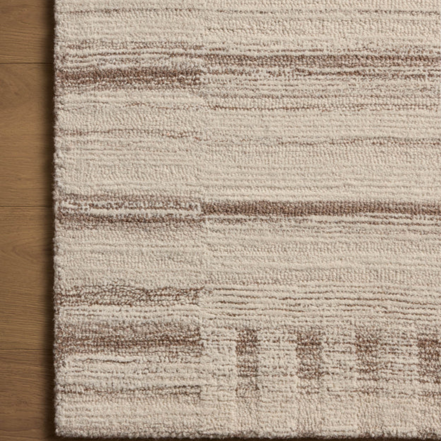 Magnolia Home x Loloi Rae Natural/Oatmeal Wool Rug