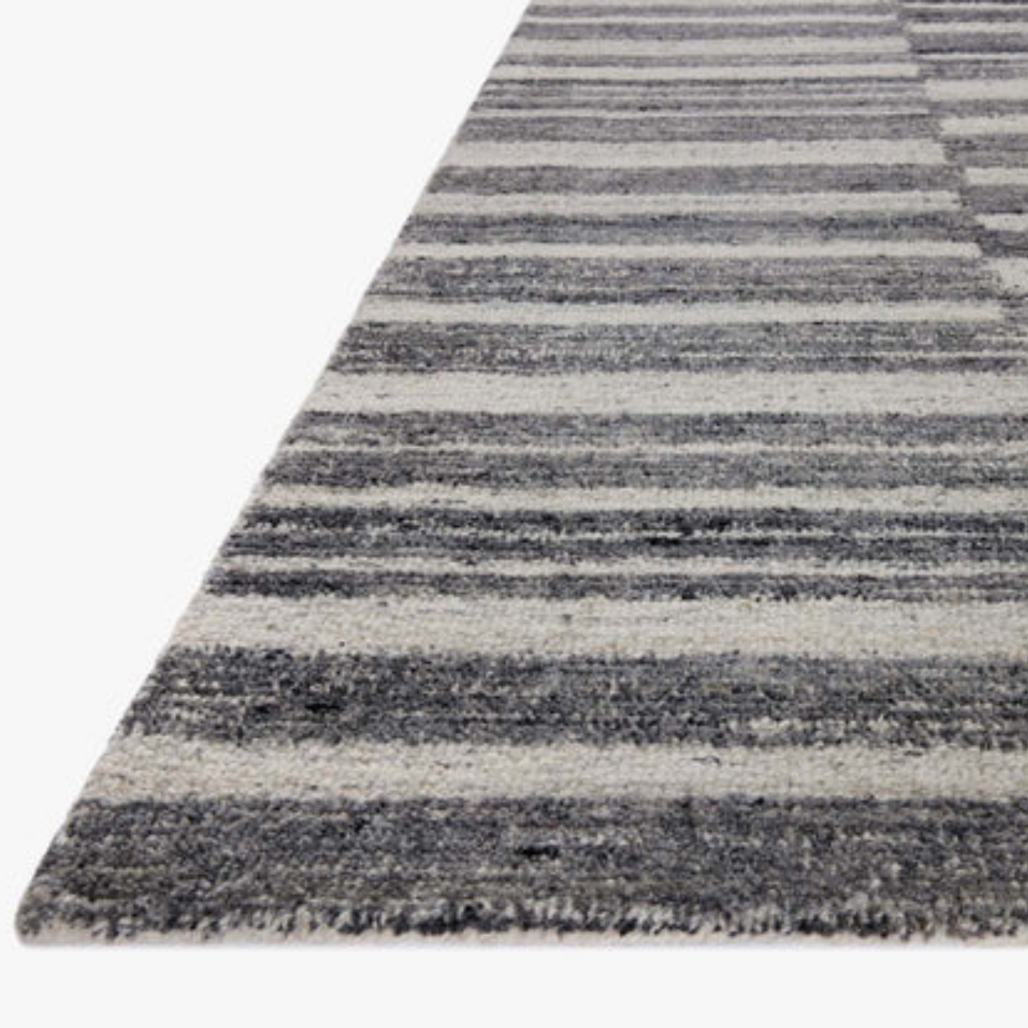 Magnolia Home x Loloi Rae Charcoal/Mist Wool Rug