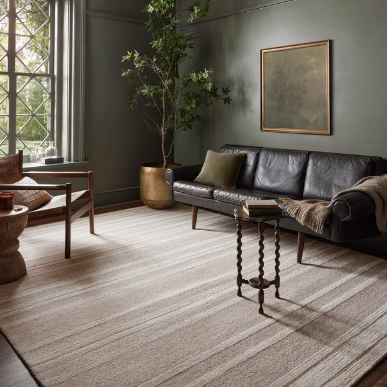 Magnolia Home x Loloi Rae Clay/Ivory Wool Rug