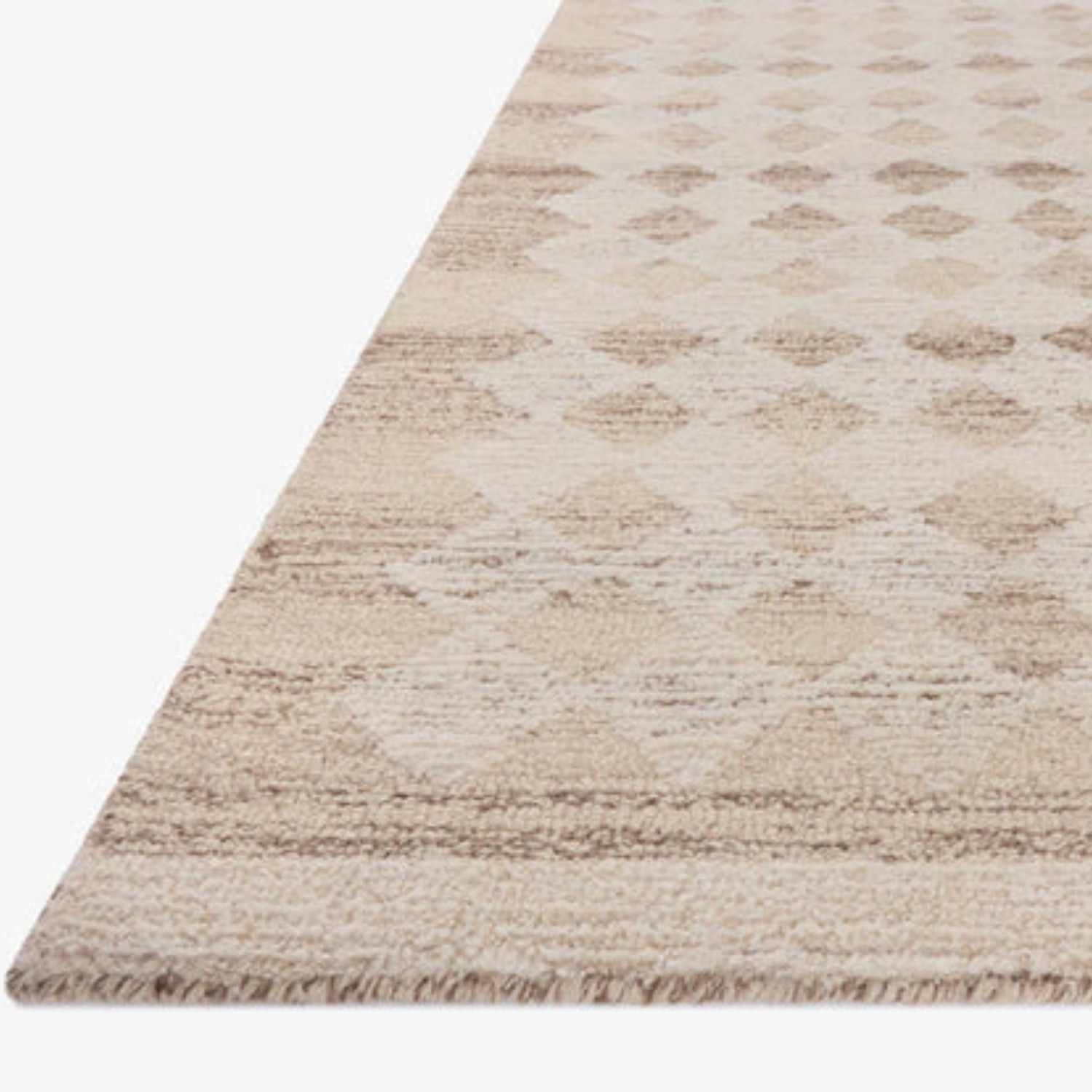 Magnolia Home x Loloi Rae Natural/Ivory Wool Rug