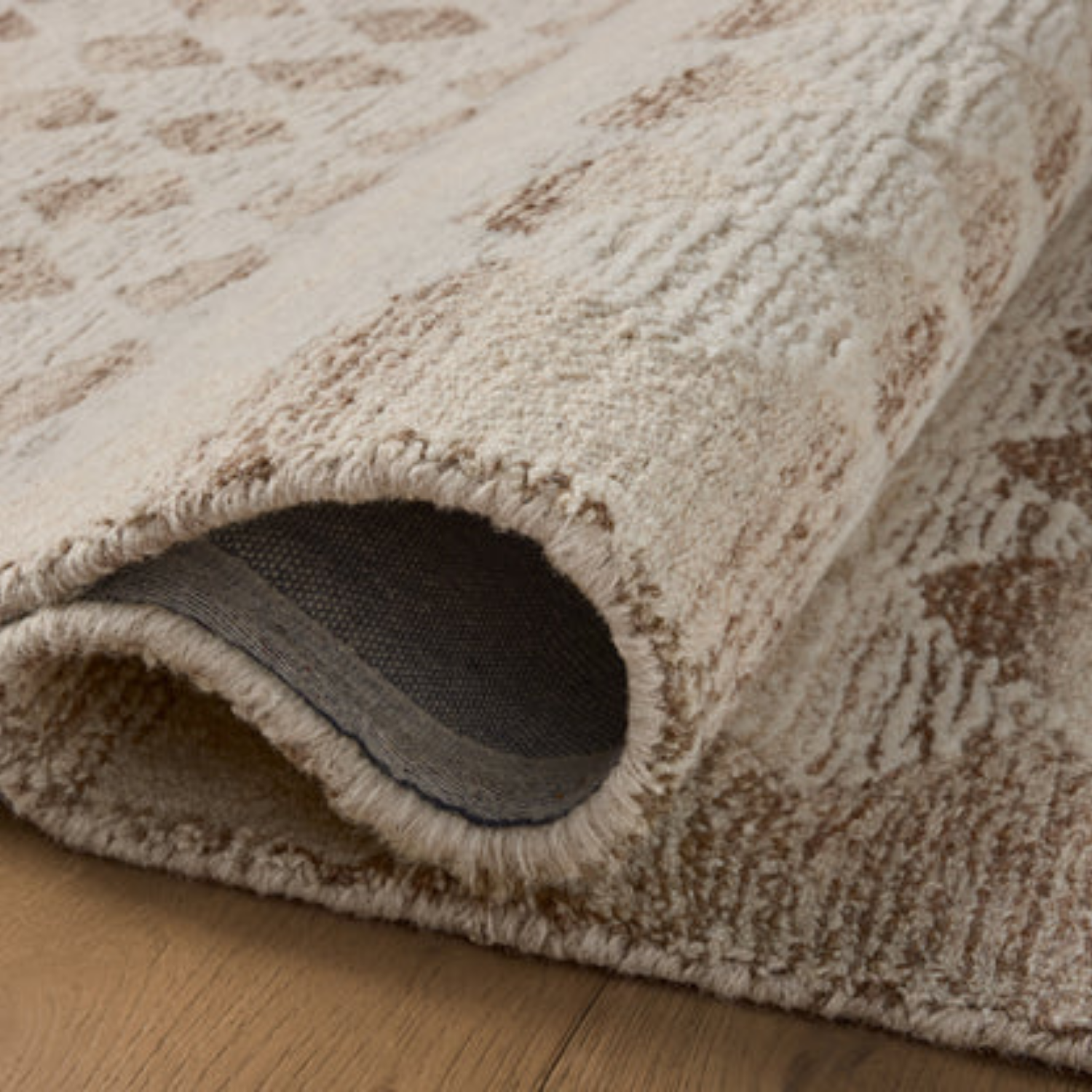 Magnolia Home x Loloi Rae Natural/Ivory Wool Rug