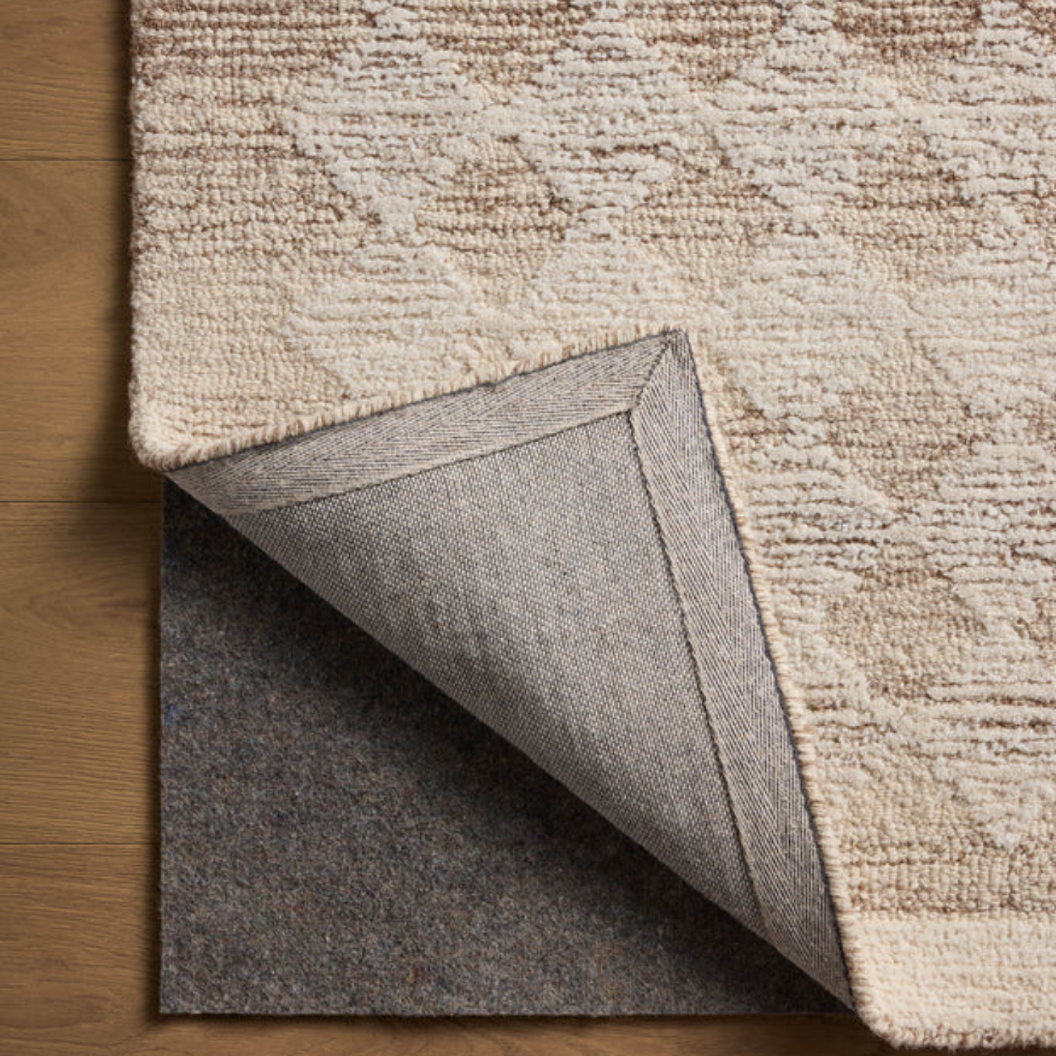 Magnolia Home x Loloi Rae Natural/Ivory Wool Rug