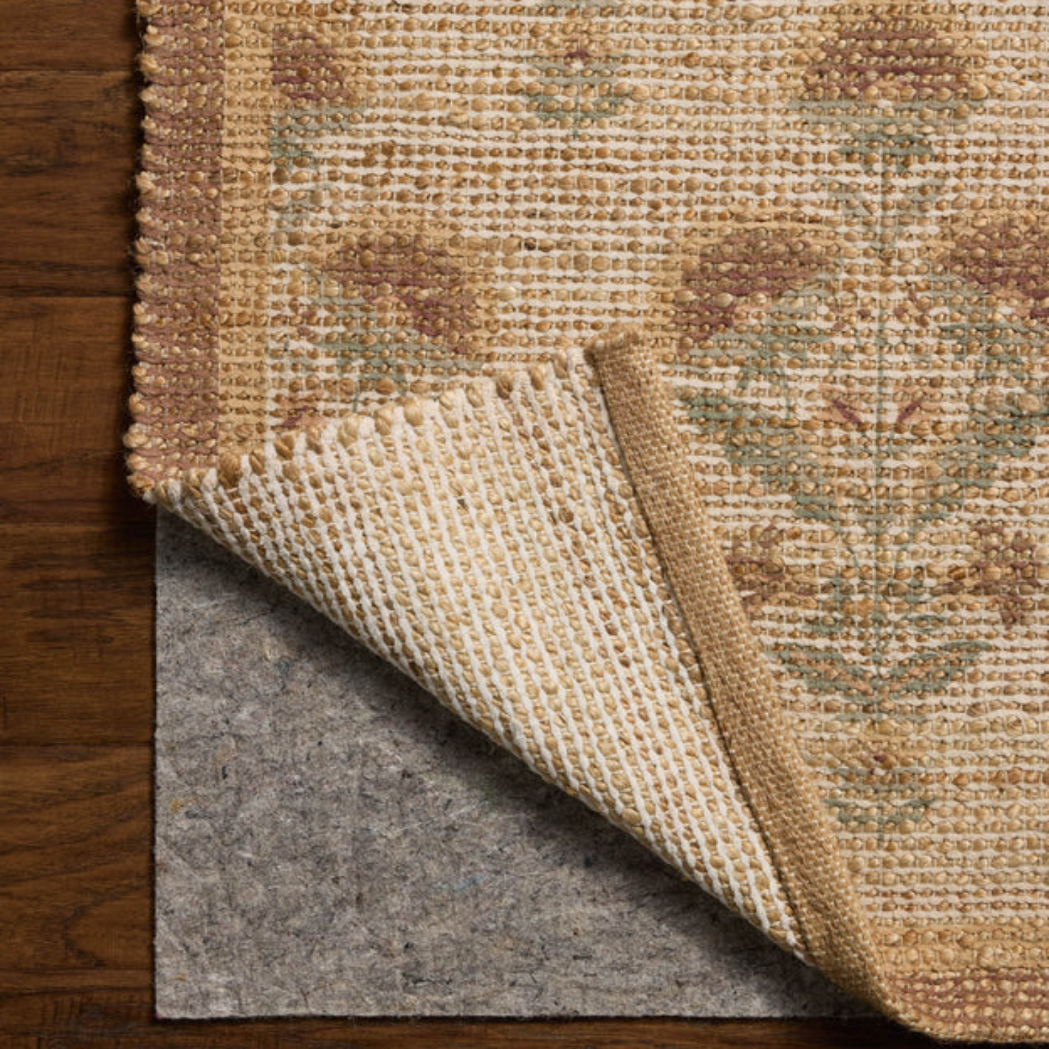 Chris Loves Julia x Loloi Rue Wheat/Sage Jute Rug