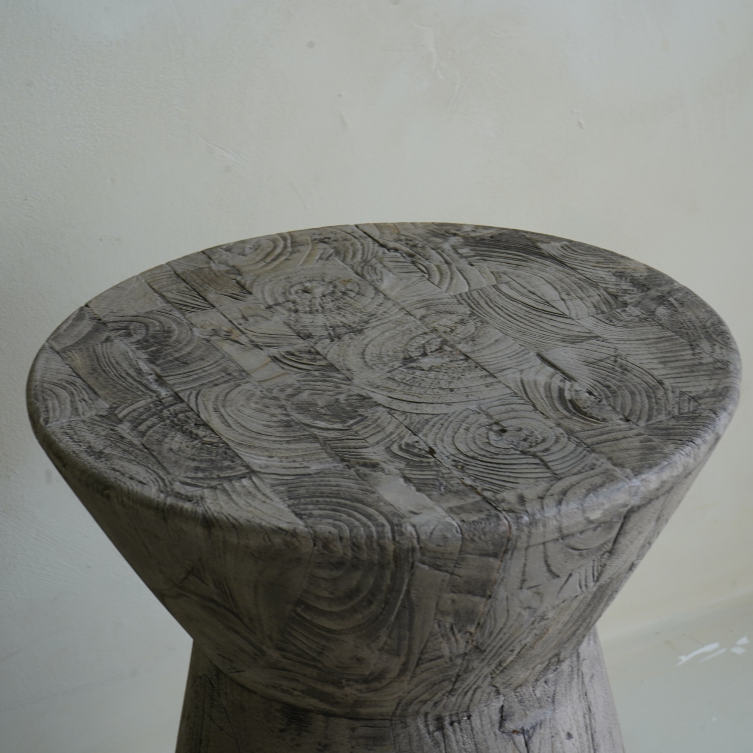 Reclaimed Teak Hourglass End Table