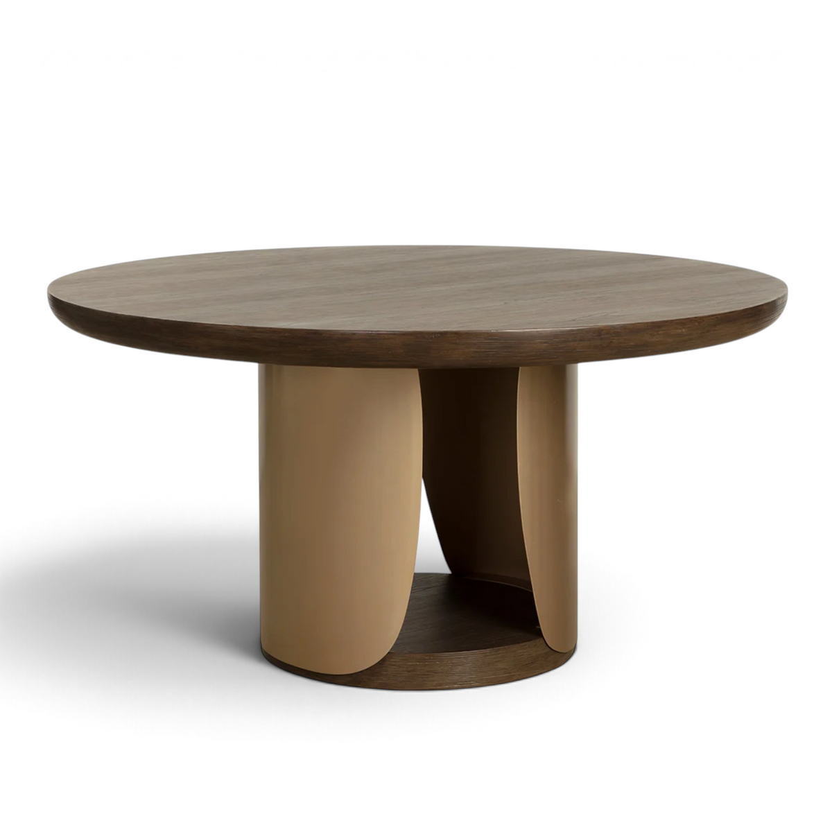 Rhythm Concrete Dining Table - Dark Brown