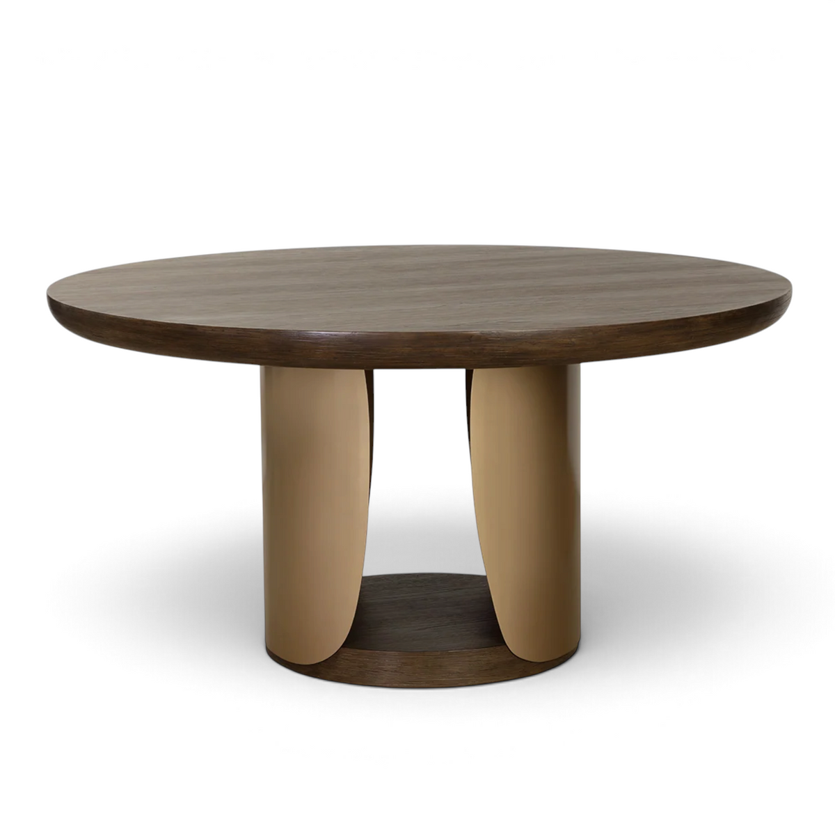 Rhythm Concrete Dining Table - Dark Brown