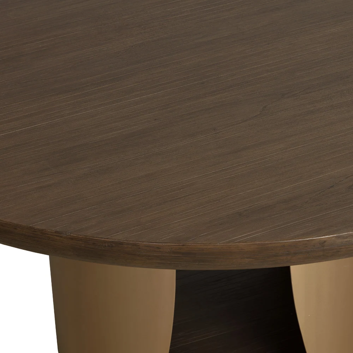 Rhythm Concrete Dining Table - Dark Brown