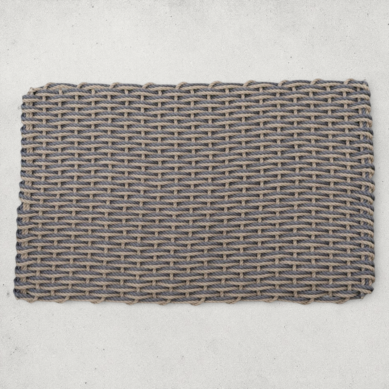 Rope Weave Performance Doormat - Taupe/Slate