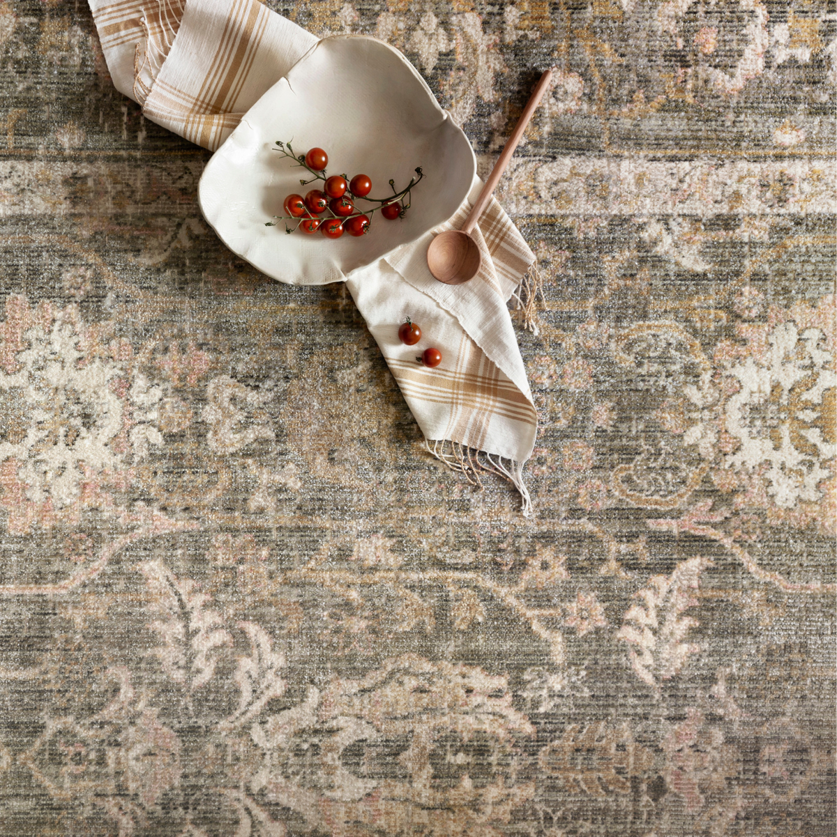 Chris Loves Julia x Loloi Rosemarie Sage/ Blush Rug