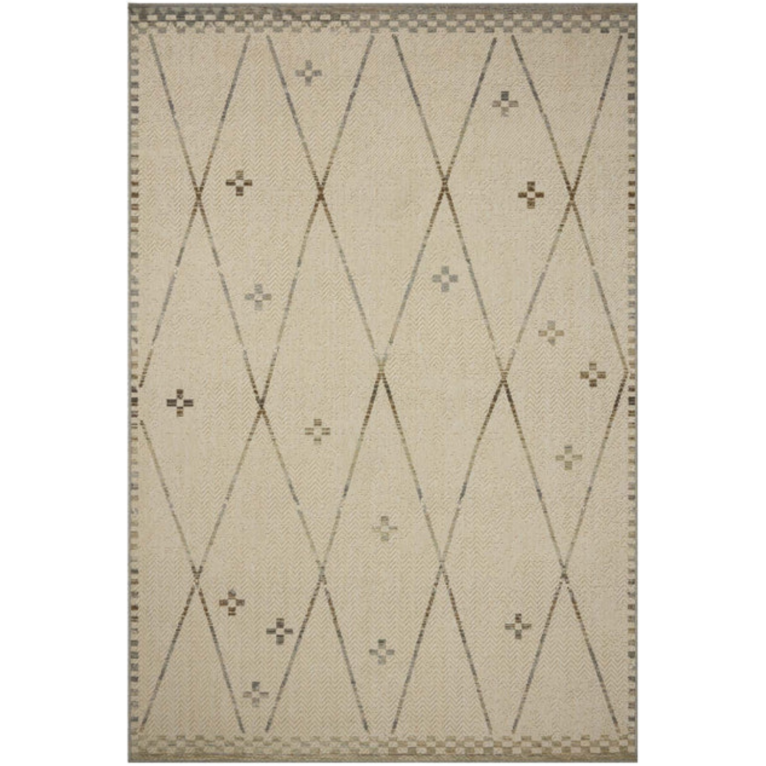 Loloi Saylor Ivory/Pebble Outdoor Rug
