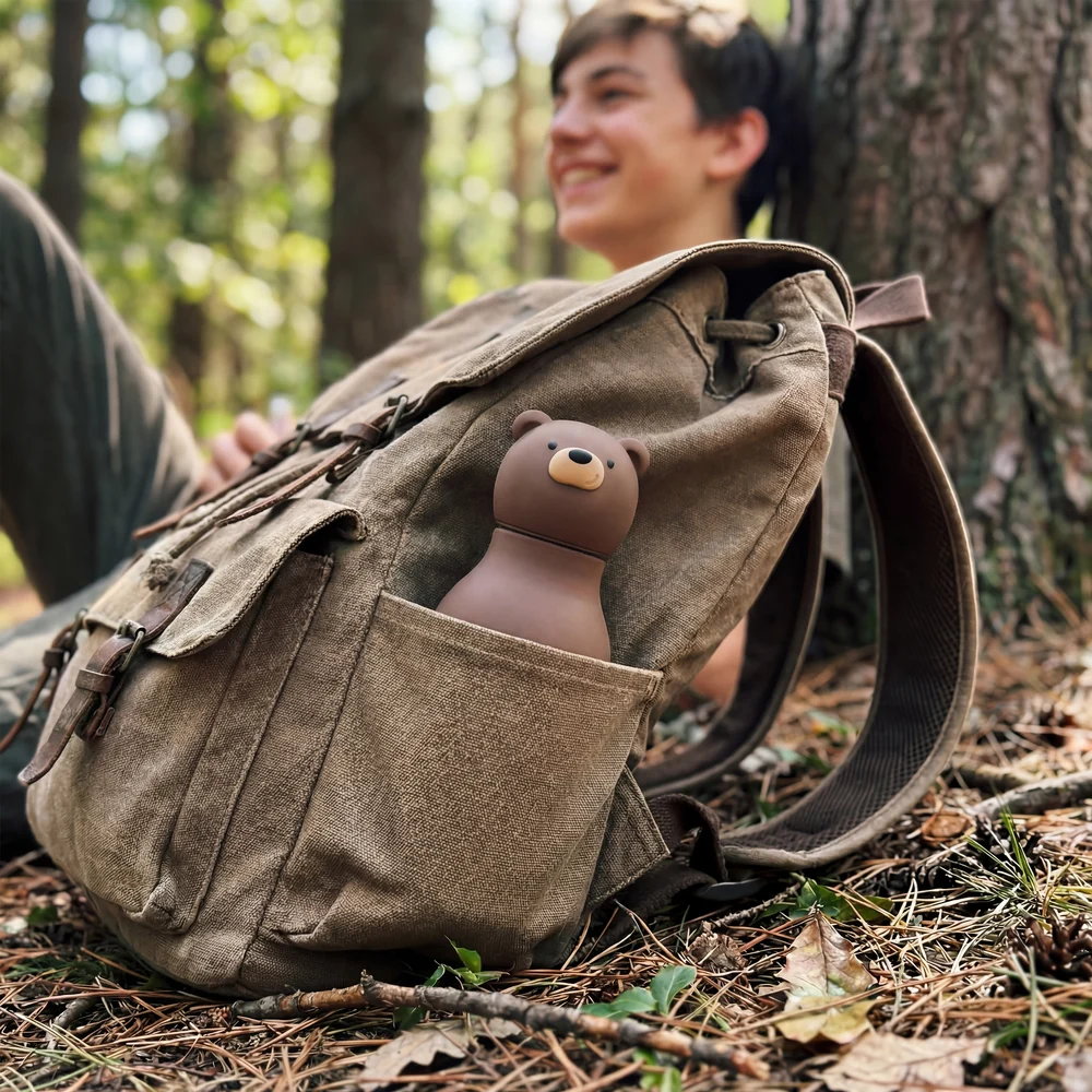 Buddy 16oz Water Bottle- Honey Brown Bear