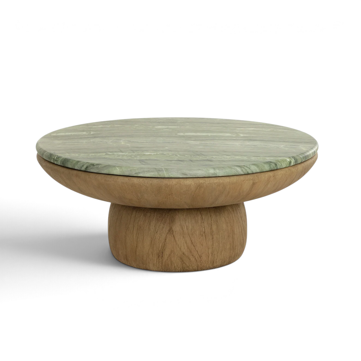 Truffle Concrete Coffee Table - Sage Green