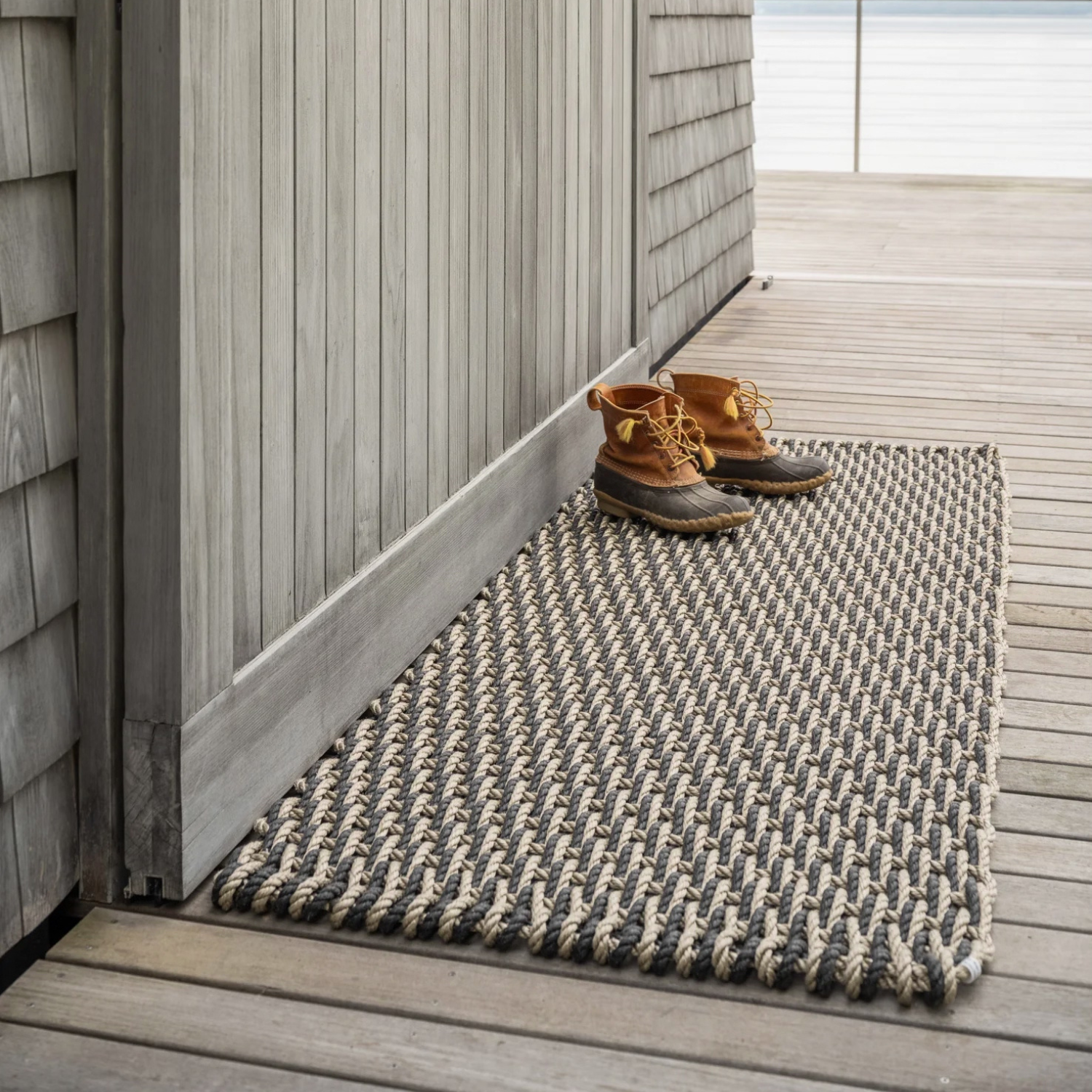 Sand & Charcoal Rope Doormat
