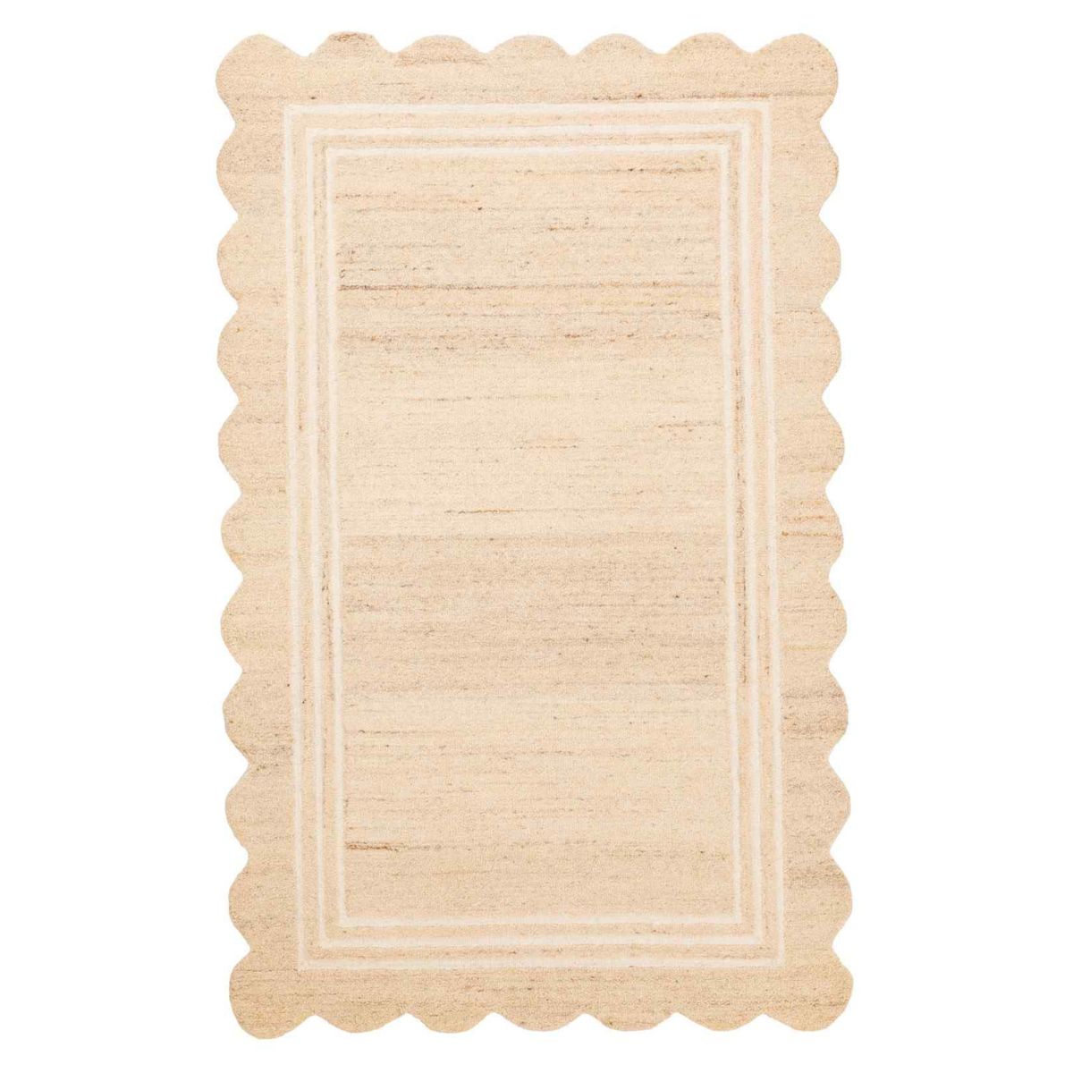 Scallop Natural Indoor Wool Rug