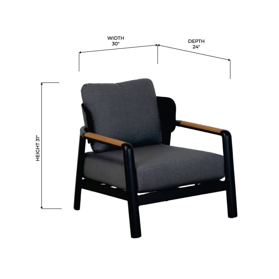 Sedona Charcoal 6pc Lounge Set