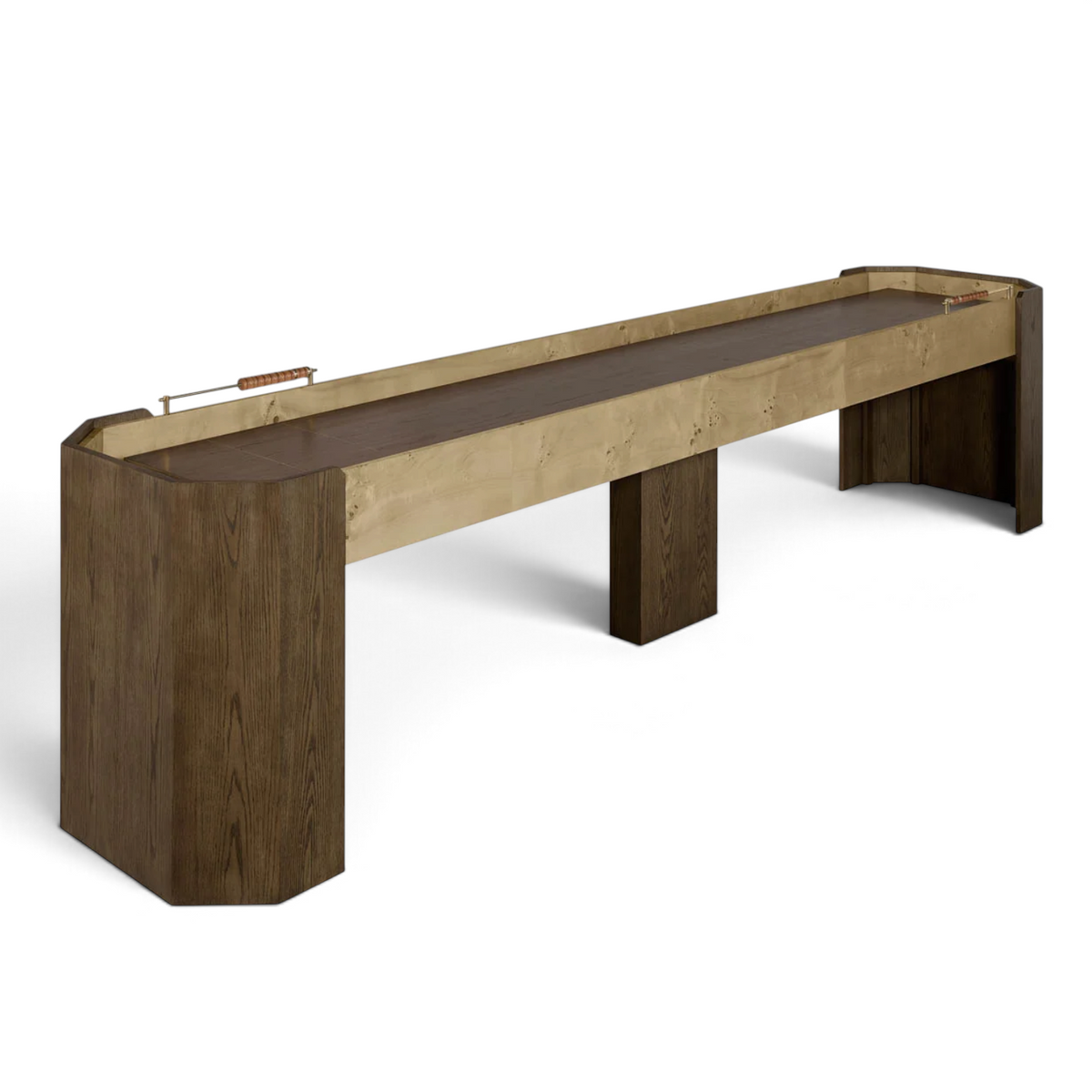Belmont Shuffleboard Game Table - Chocolate Oak