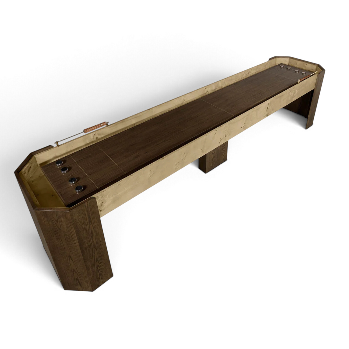 Belmont Shuffleboard Game Table - Chocolate Oak