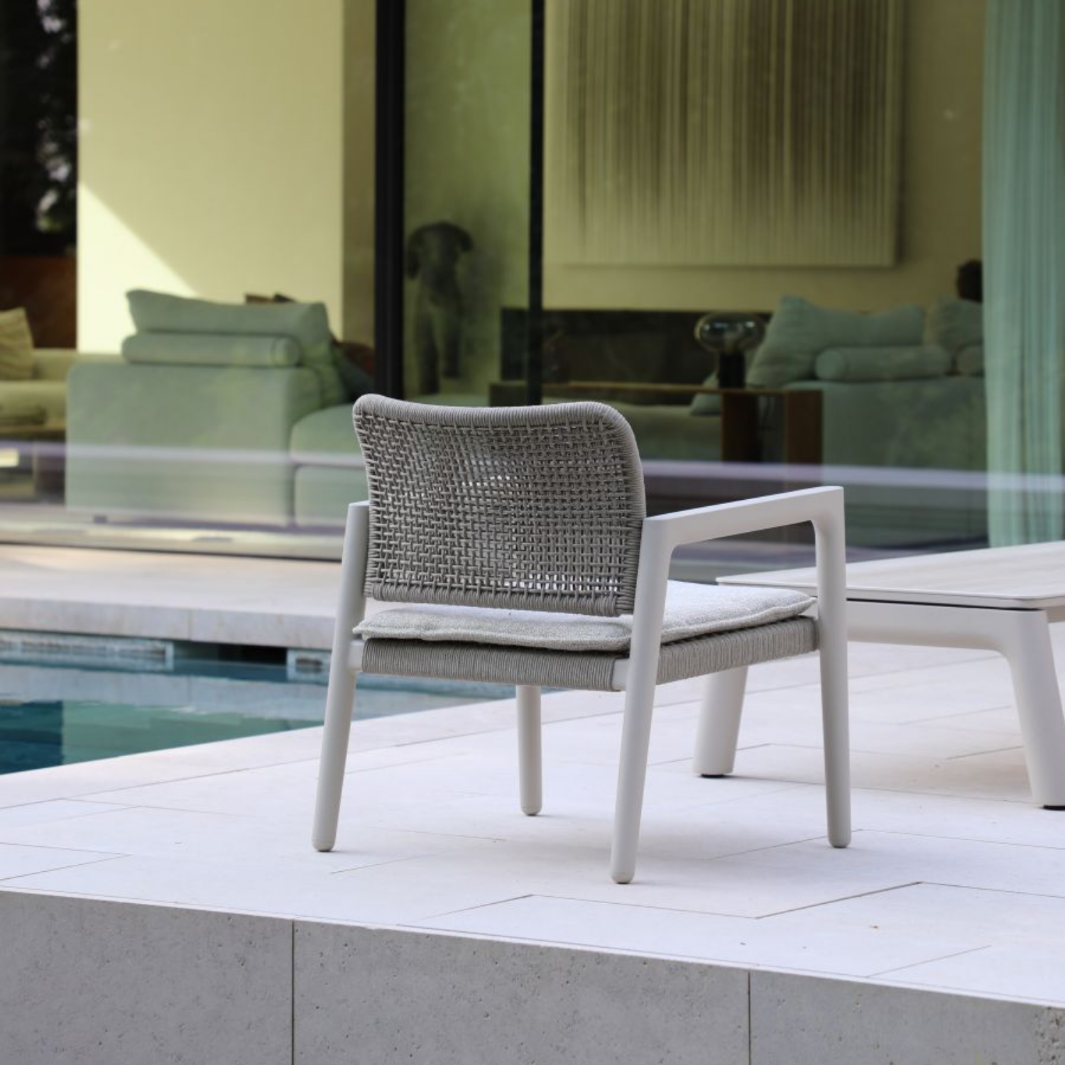 Simcoe Rope Lounge Chair - Beige