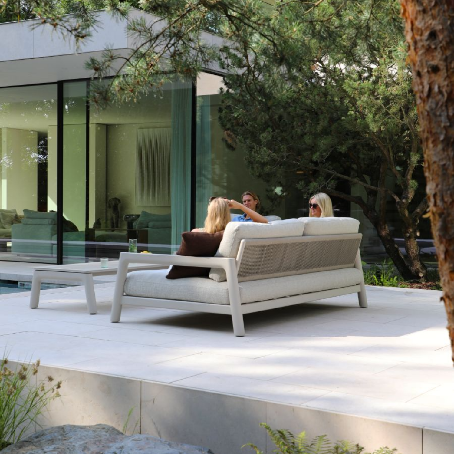 Simcoe Convertible Sofa - Beige