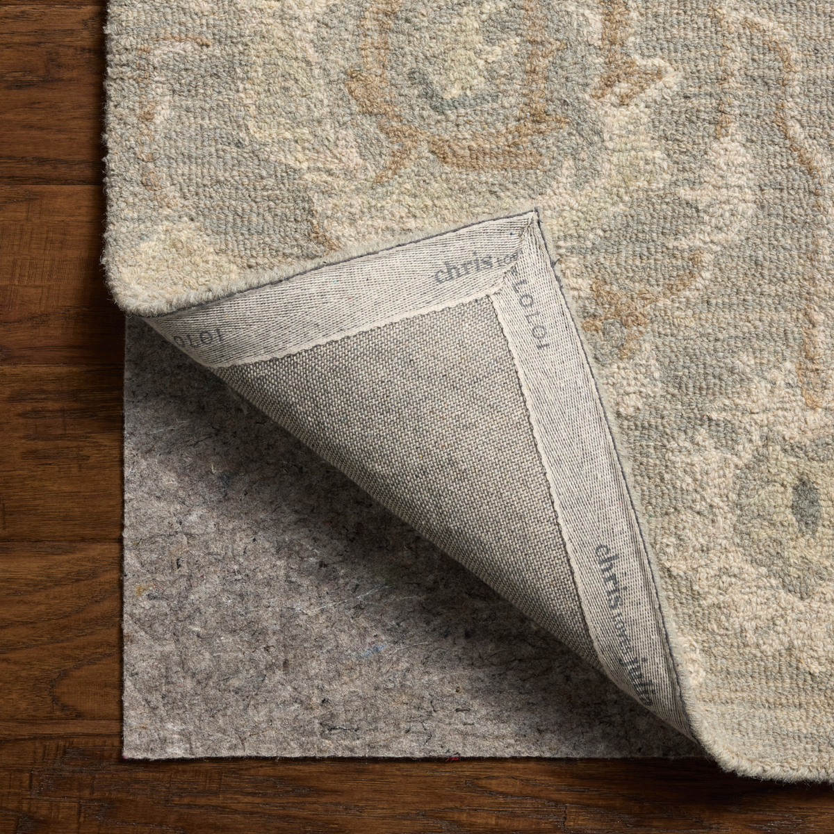 Chris Loves Julia x Loloi Dorothea Stone/ Multi Wool Rug