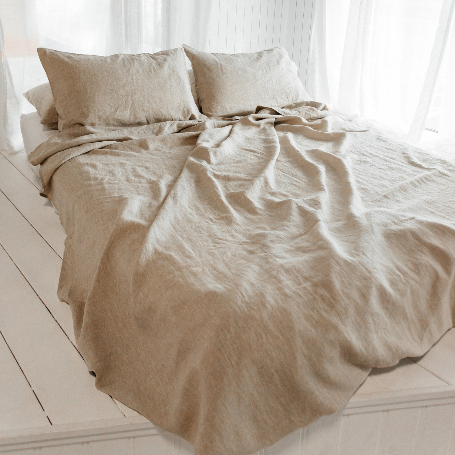 Timmins Natural Linen Sheet Set