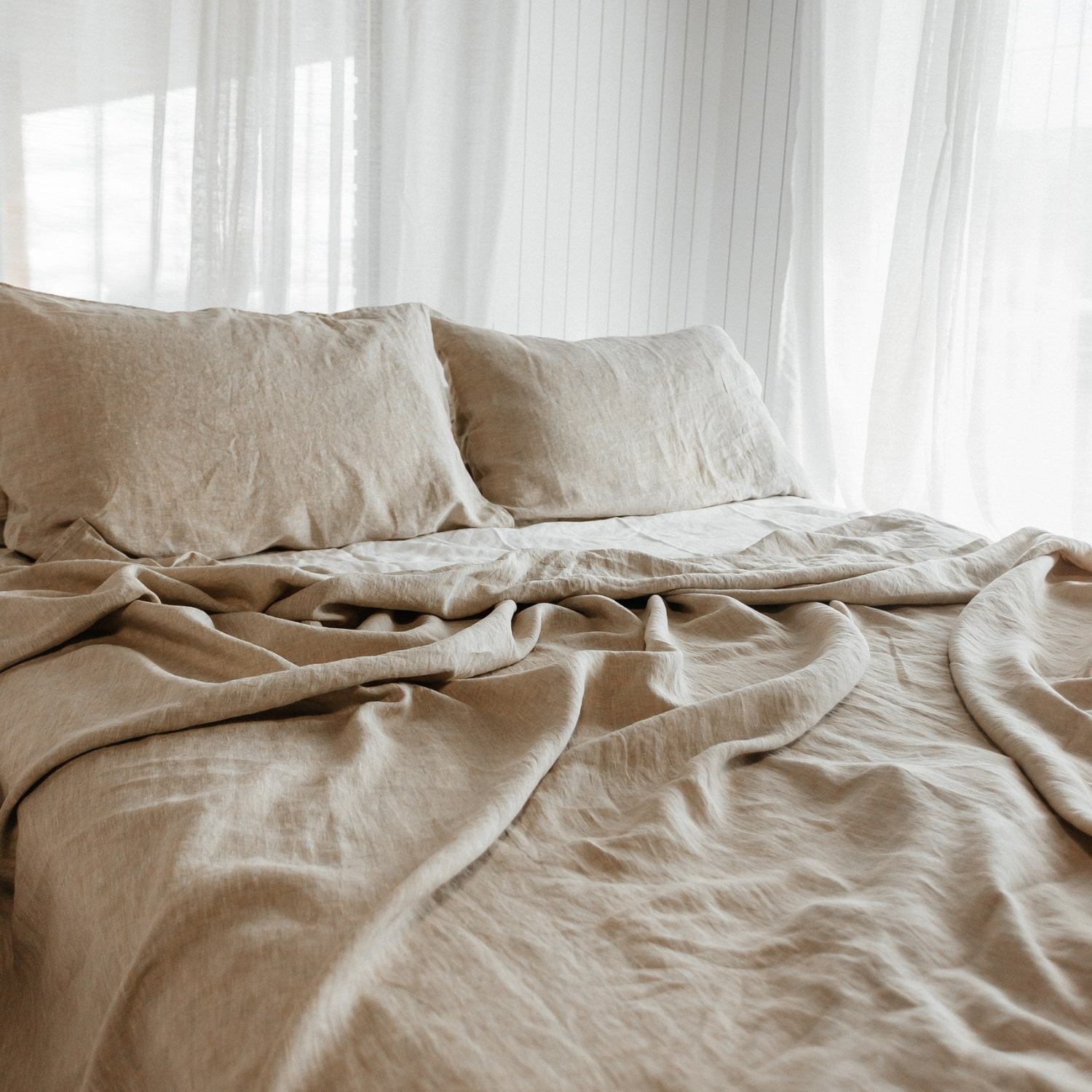 Timmins Natural Linen Sheet Set