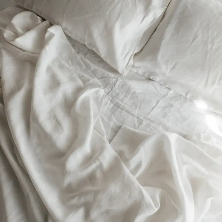 Timmins White Linen Sheet Set