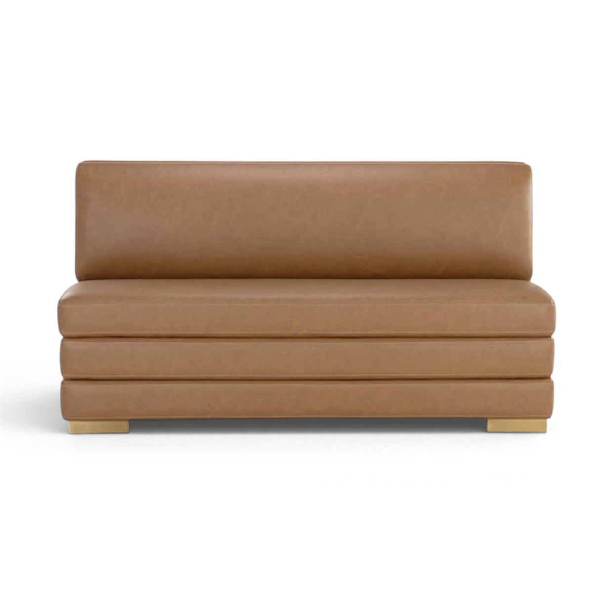 Torino Faux Leather Banquette - Milliken Cognac