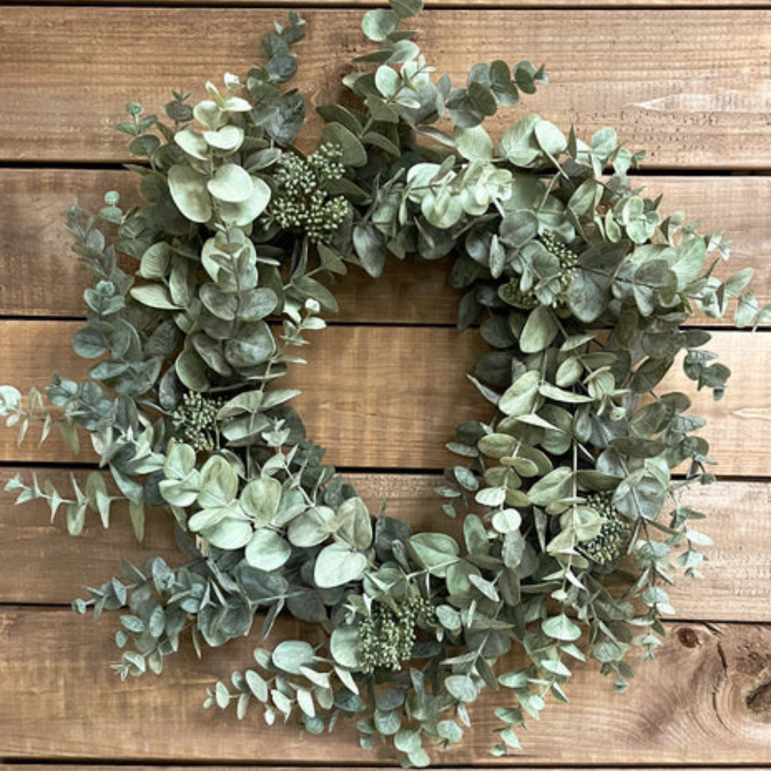 Artificial Seeded Eucalyptus 30" Wreath