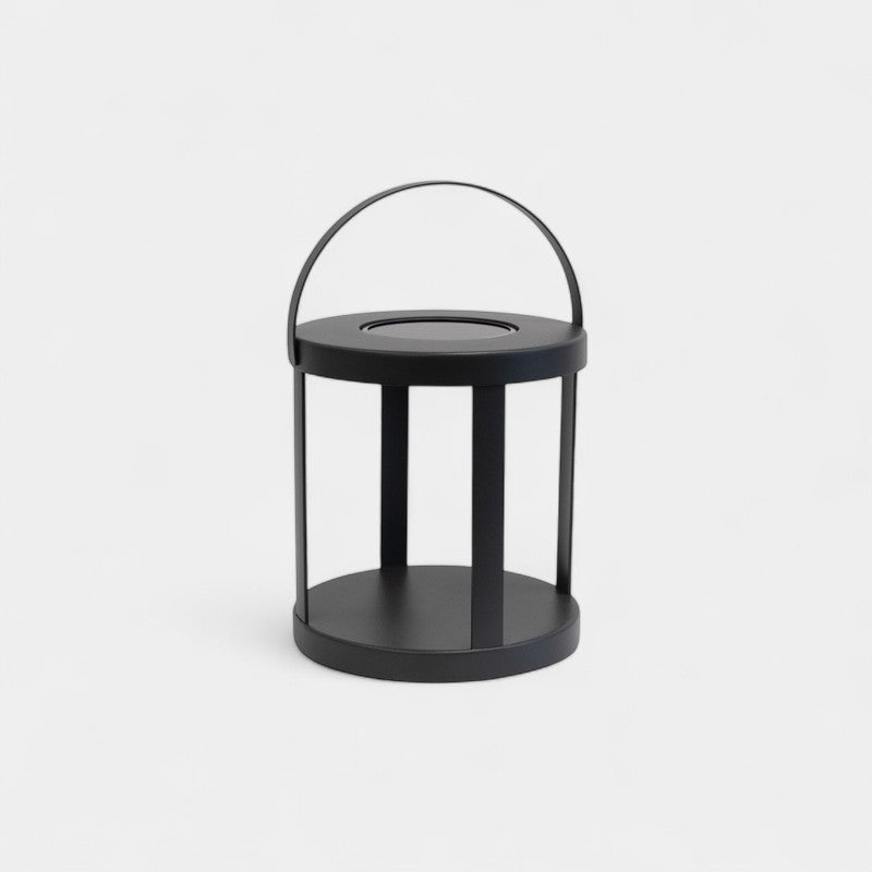 Pillar Charcoal Solar Lantern