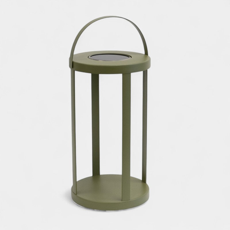 Pillar Olive Solar Lantern