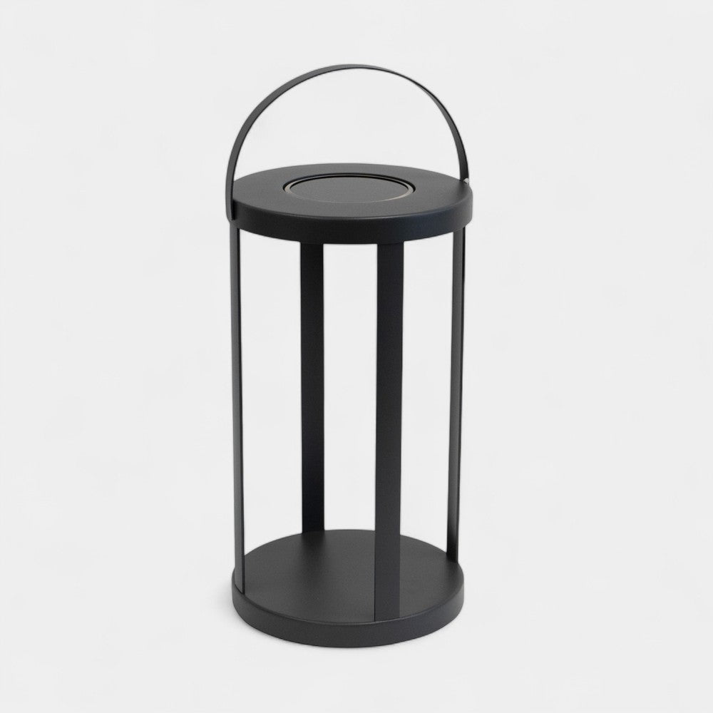 Pillar Charcoal Solar Lantern