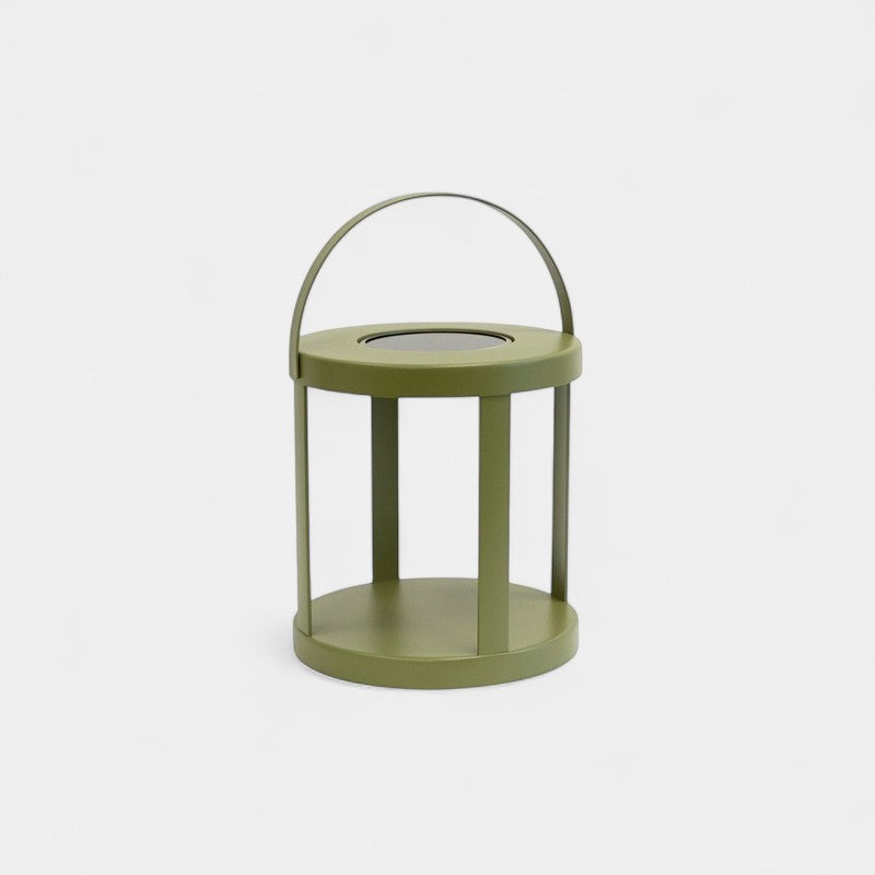 Pillar Olive Solar Lantern