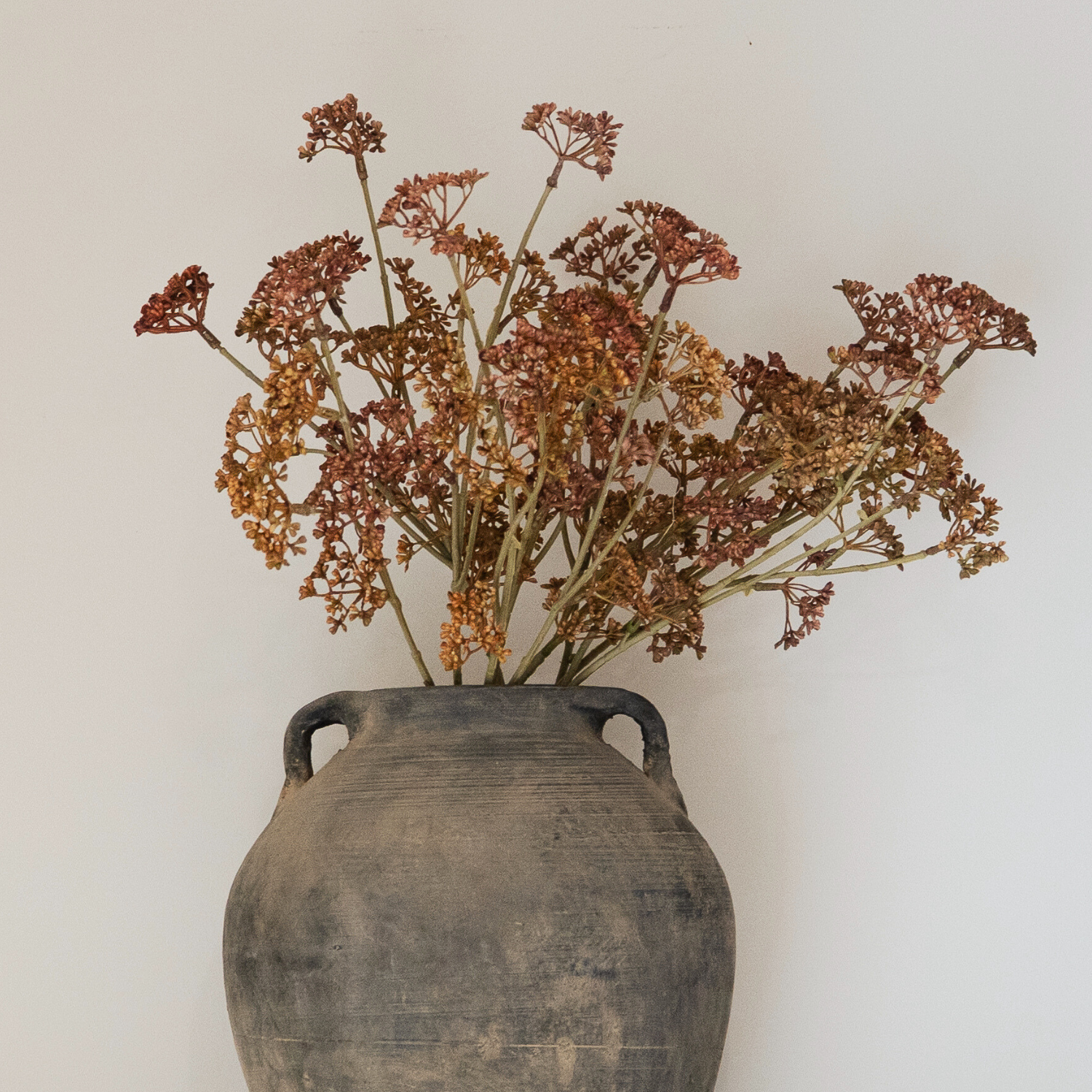 Ridged Muted Gray Vintage Crock