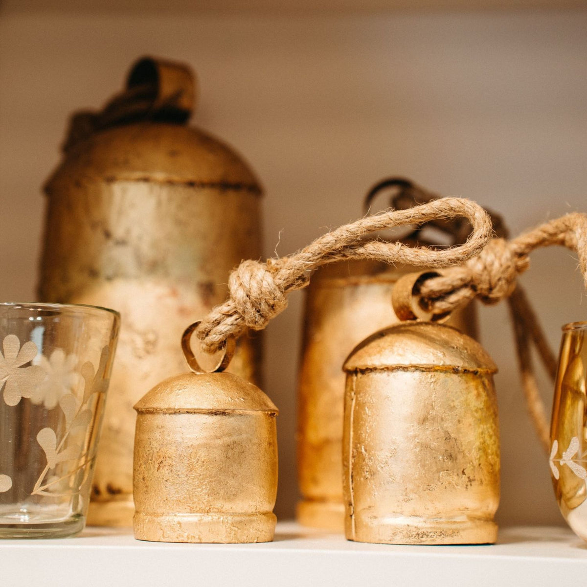 Jute Rope Bell Decor