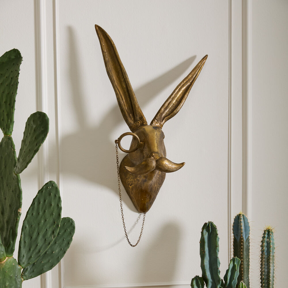 Whimsical Eric the Hare Wall Mount