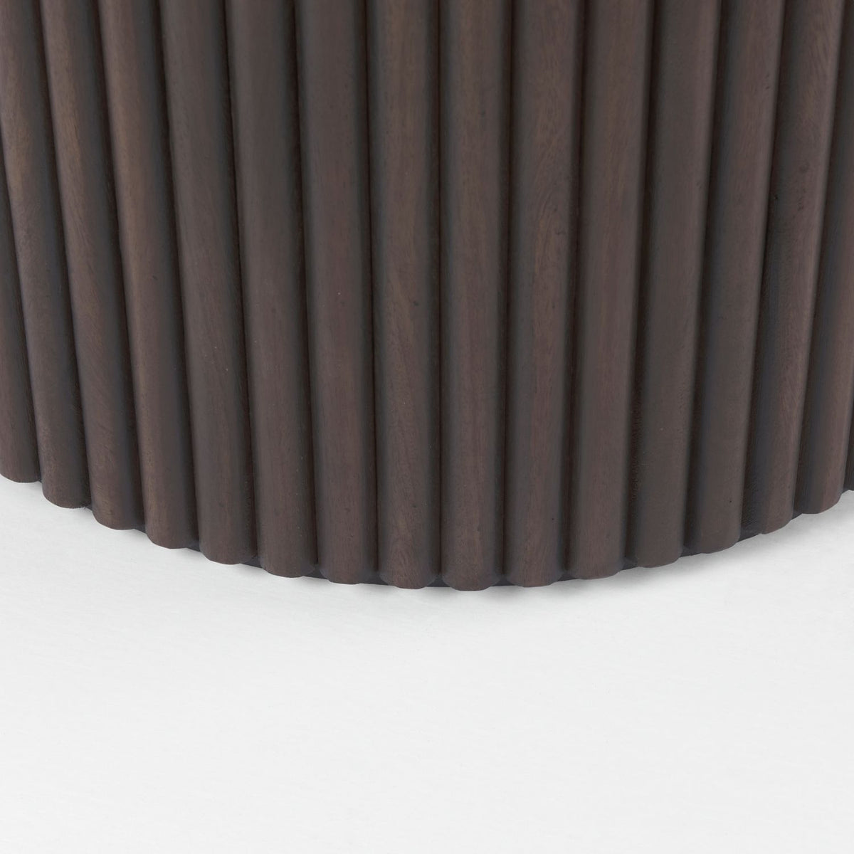 Fluted Espresso Dining Table
