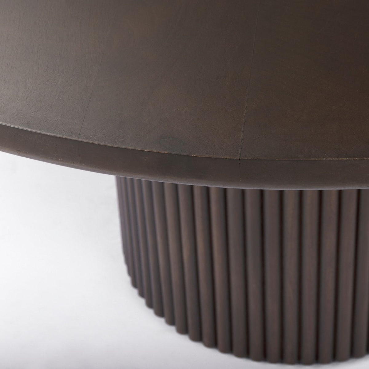 Fluted Espresso Dining Table