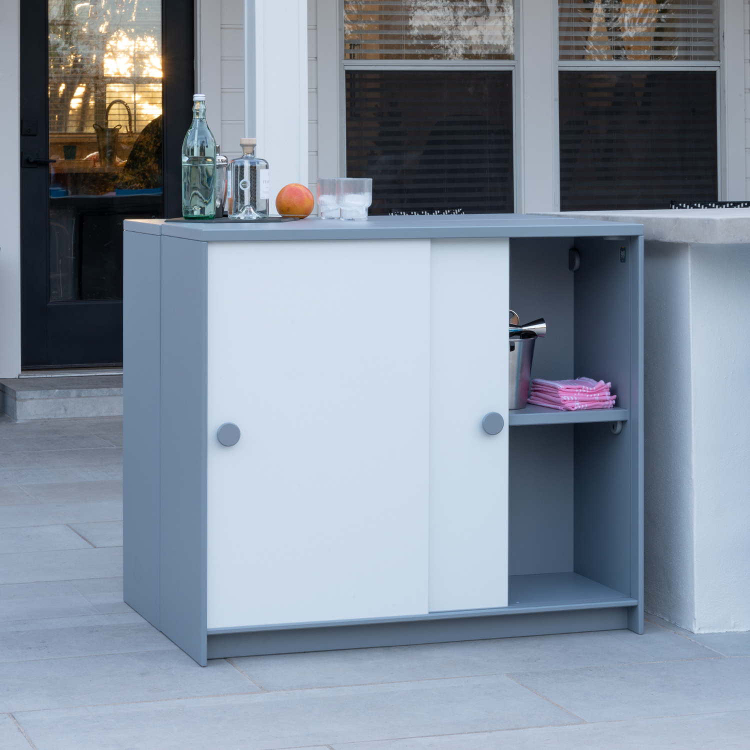 Loll Outdoor Slider Storage Cabinet w/ Doors