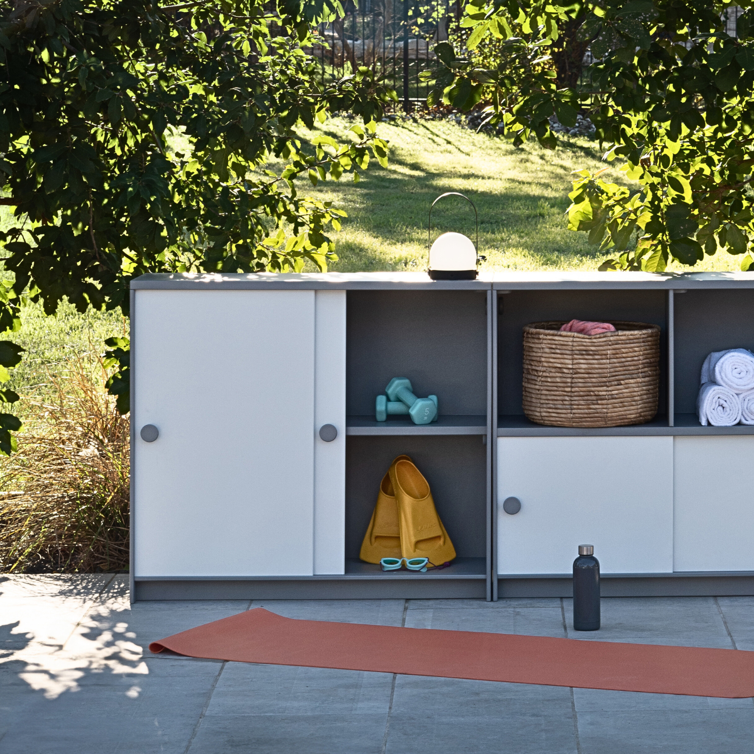 Loll Outdoor Slider Storage Cabinet w/ Doors