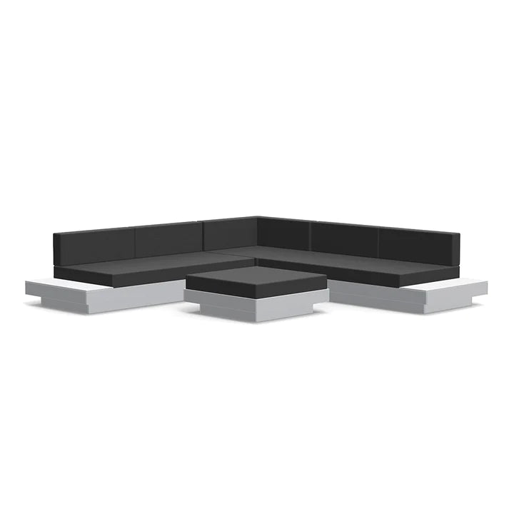 Loll Platform One L-Shape Sectional & Ottoman
