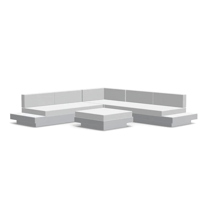 Loll Platform One L-Shape Sectional & Ottoman