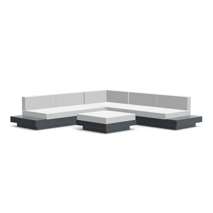 Loll Platform One L-Shape Sectional & Ottoman