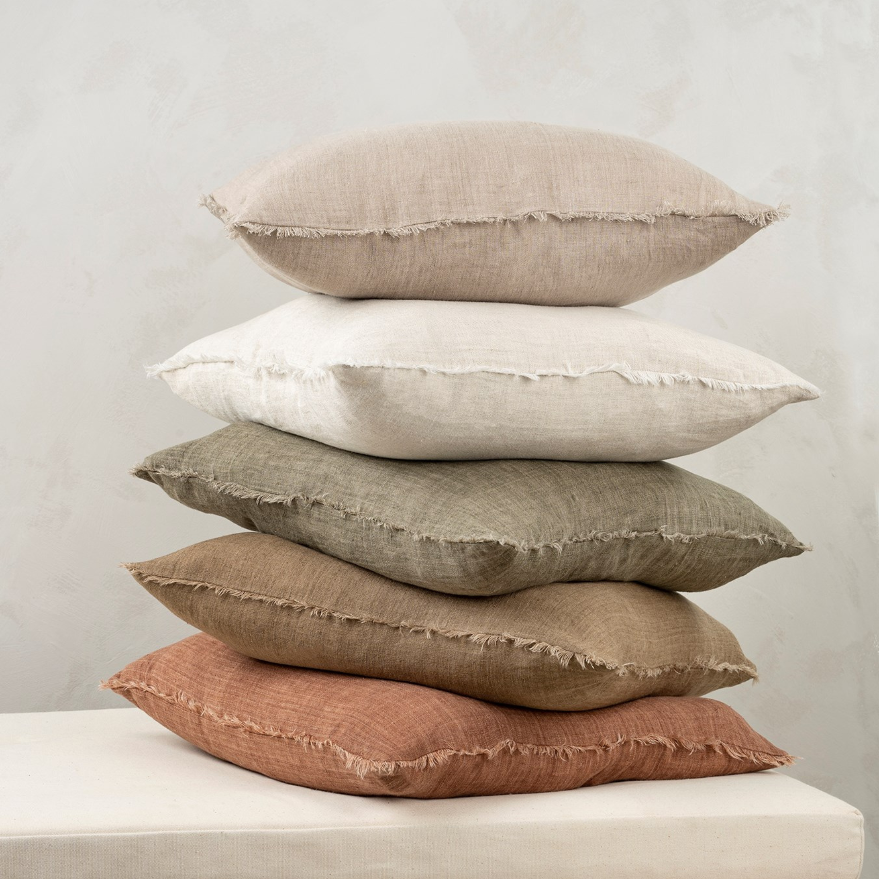Cambri Kelp Linen Pillow