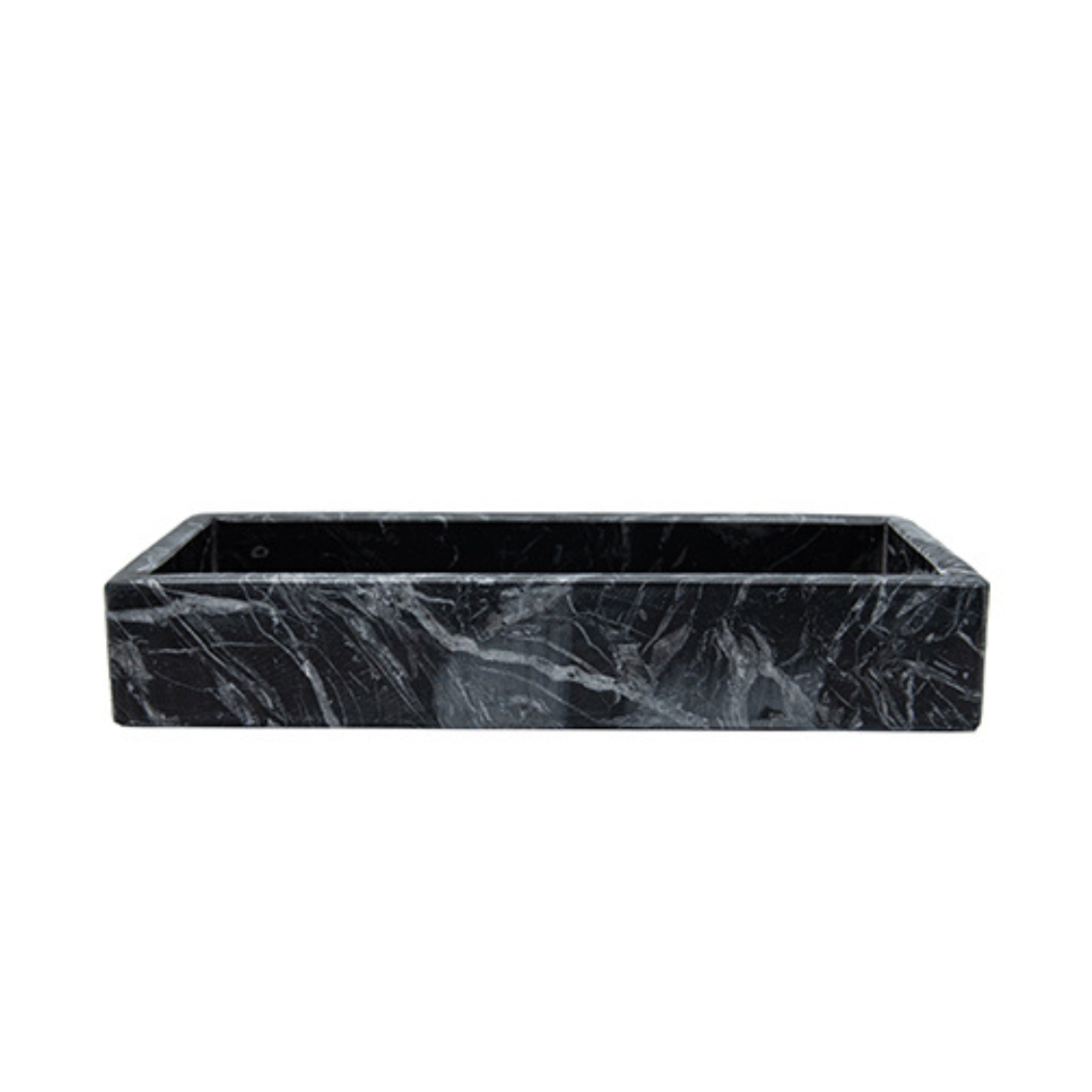 Rectangle Black Marble Tray