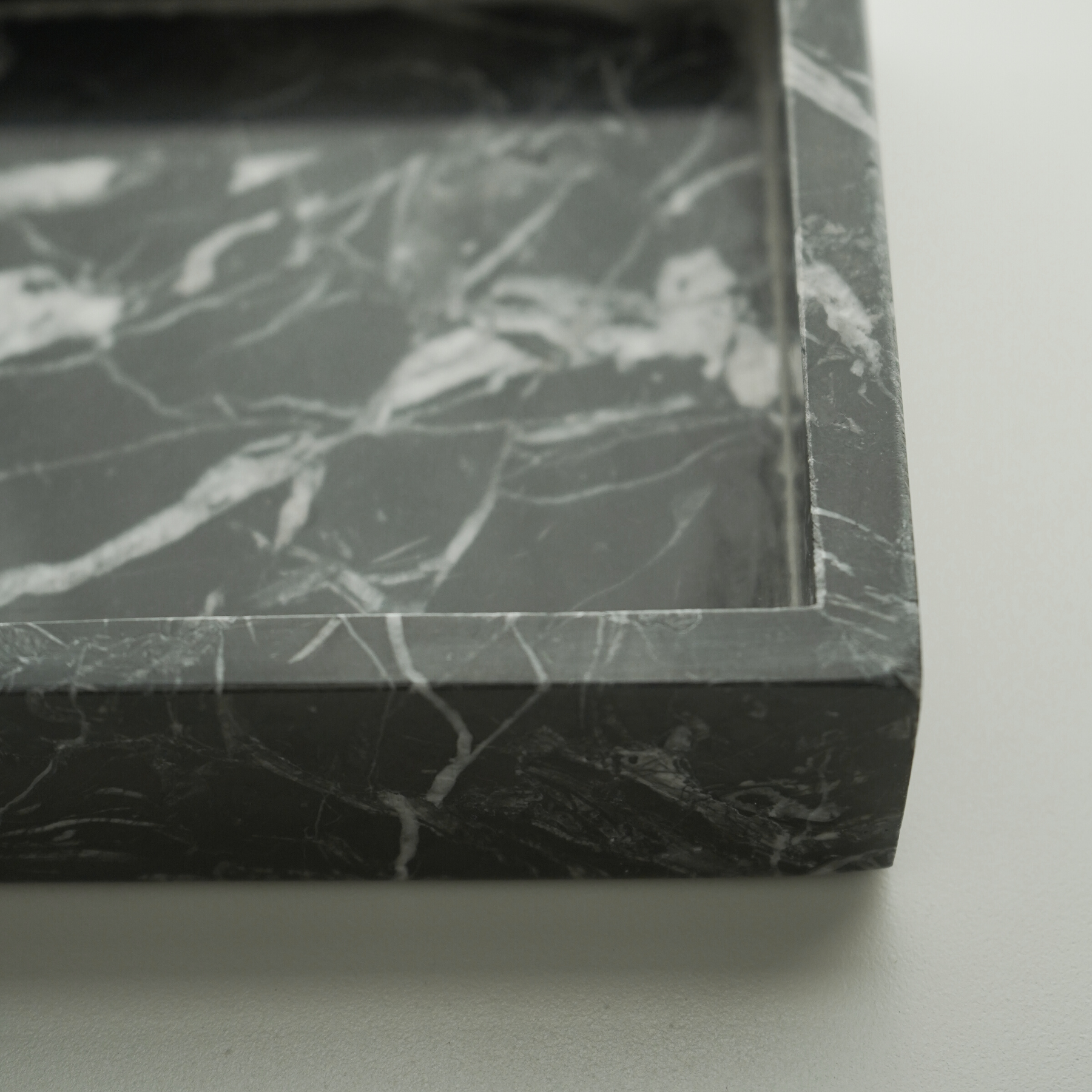 Rectangle Black Marble Tray