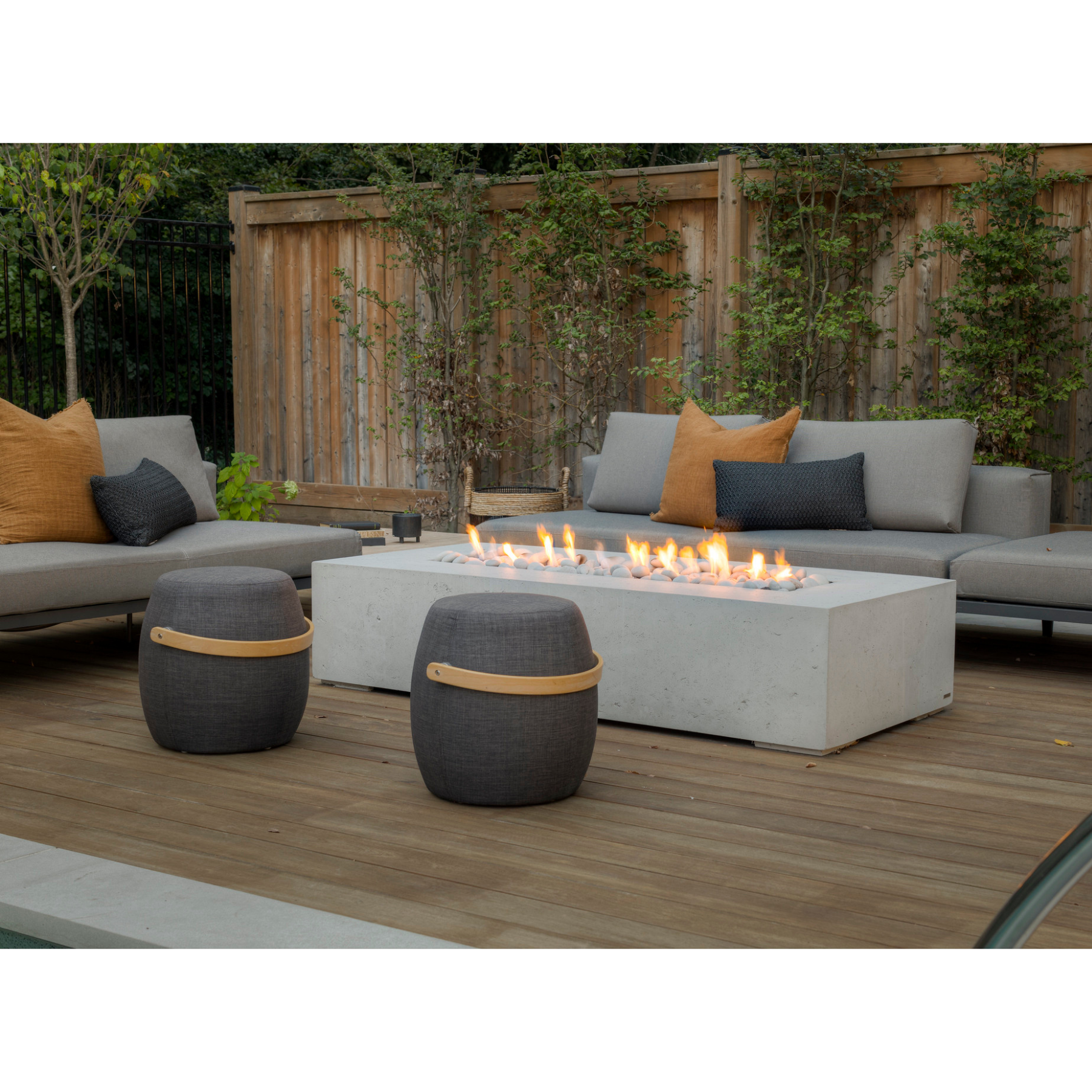 Dekko Sonoma 72" Concrete Fire Pit & Cover