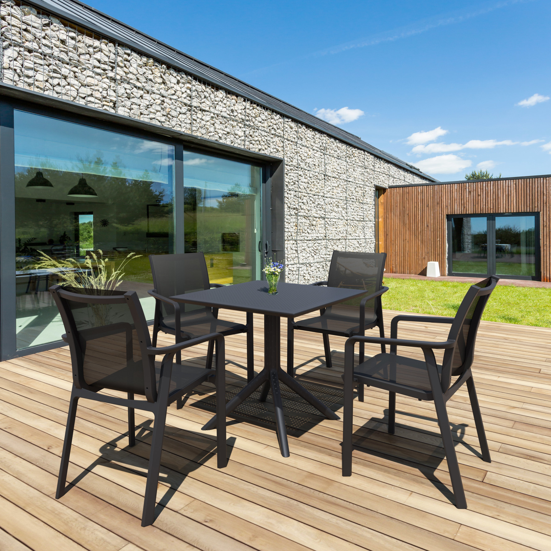 Manhattan Black Dining Chair - Set of 4